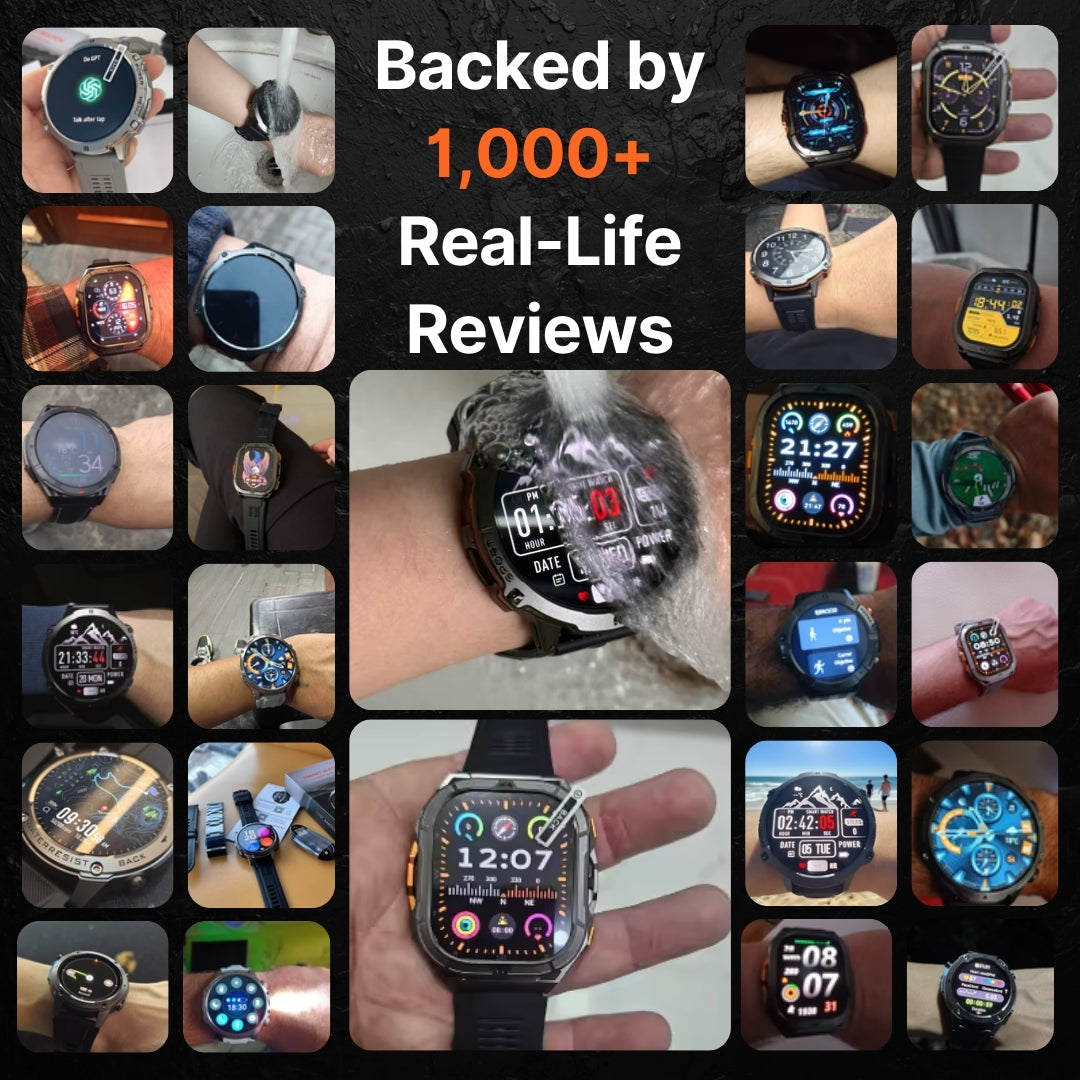AlpineX Rugged Smartwatch | GPS, AMOLED, 5ATM, Outdoor Adventure